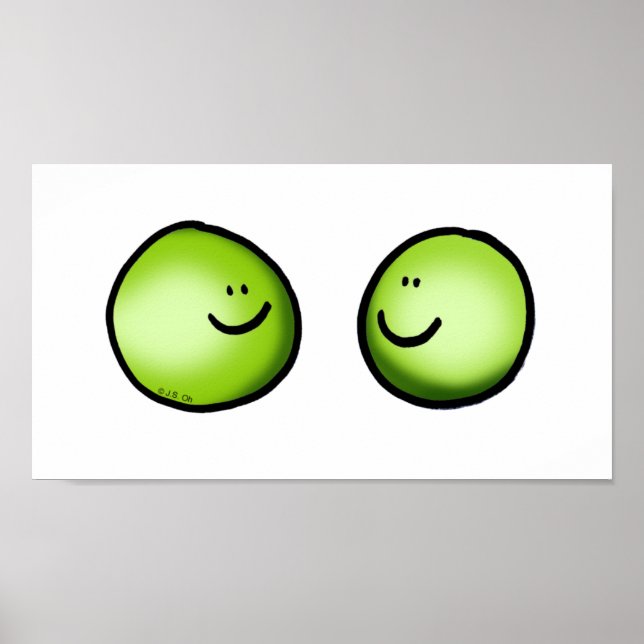Two peas in love poster (Front)