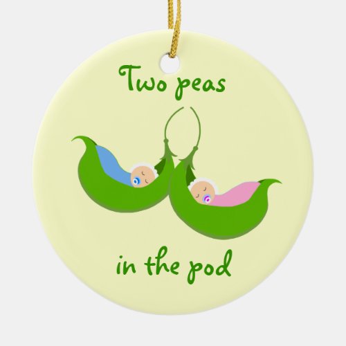 Two Peas in the Pod Ornament