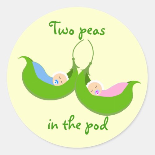 Two Peas in the Pod Stickers