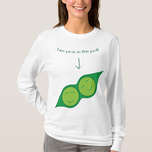 Two Peas in this Pod Twin Maternity Tee
