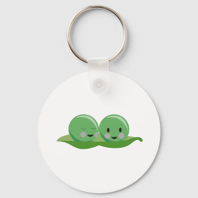 Two Peas Keychain (Front)