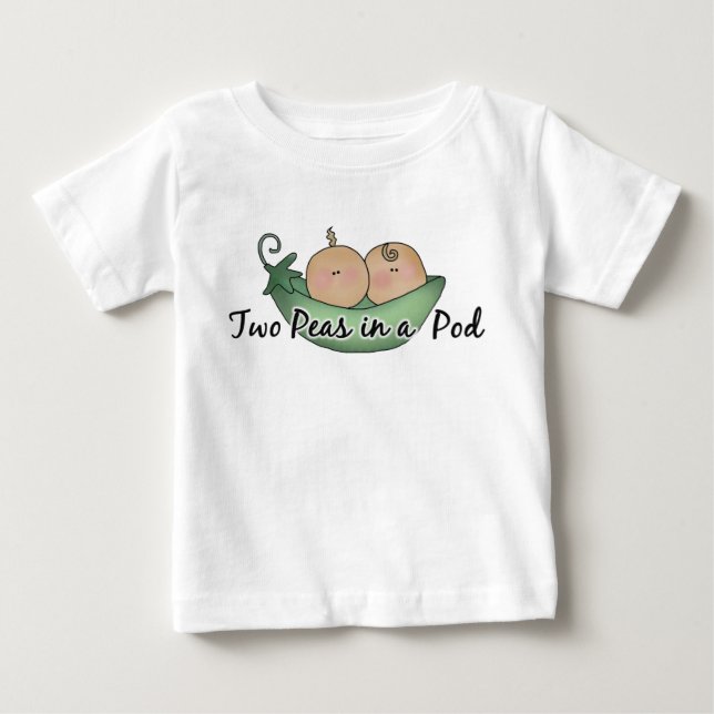 Two Peas Twin unisex baby t-shirt (Front)