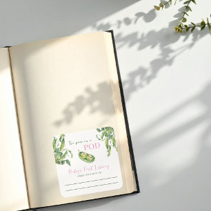 Two Peas Twins Baby Shower First Library Bookplate