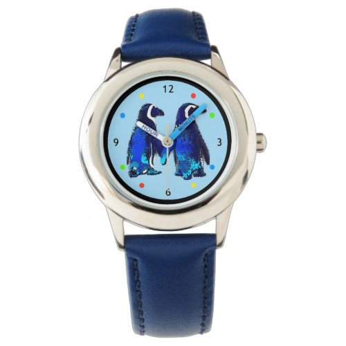 Two Penguins Holding Hands Kids Watch