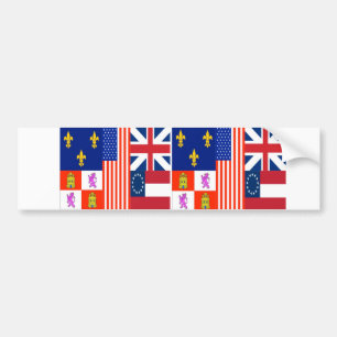 TWO Pensacola Flag Bumper Sticker