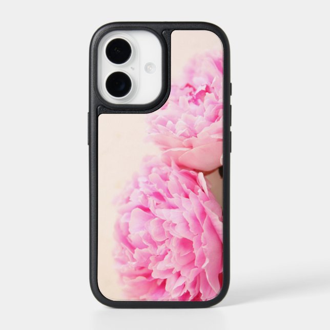 Two peonies pink otterbox iPhone case (Back)