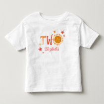 Two Personalized 2nd Birthday Sunshine Toddler T-shirt