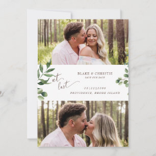 Two Photo At Last Wedding Save The Date