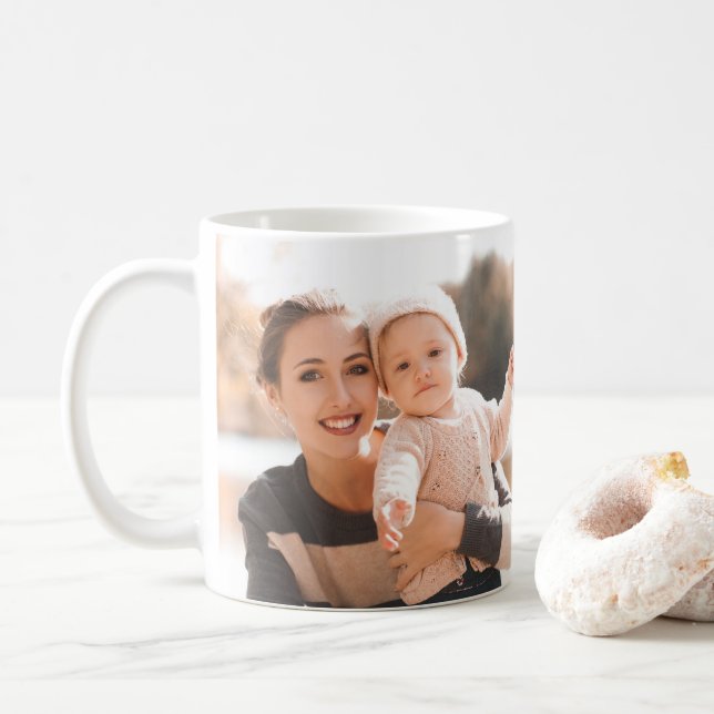 Two Photo Classic Mug (With Donut)