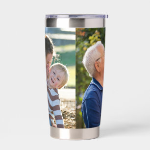 Two Photo Double Sided Create Your Own Photo  Insulated Tumbler