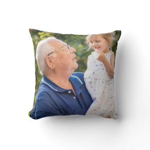 Two Photo Double Sided Create Your Own Photo  Throw Pillow
