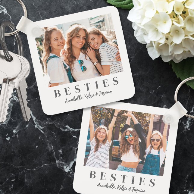 Two Photo Double Sided Friends Keychain (Two Photo Double Sided Friends Keychain )