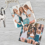 Two Photo Double Sided Friends Keychain<br><div class="desc">Create a personalized keepsake with this custom double-sided photo keychain, perfect for best friends or a group of friends! Feature two different photos—one on the front and another on the back—to capture your favorite memories. Whether it’s pictures of family, pets, or any other cherished moments, this keychain lets you showcase...</div>