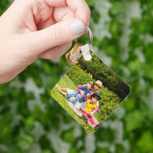 Two Photo  Double Sided Keychain