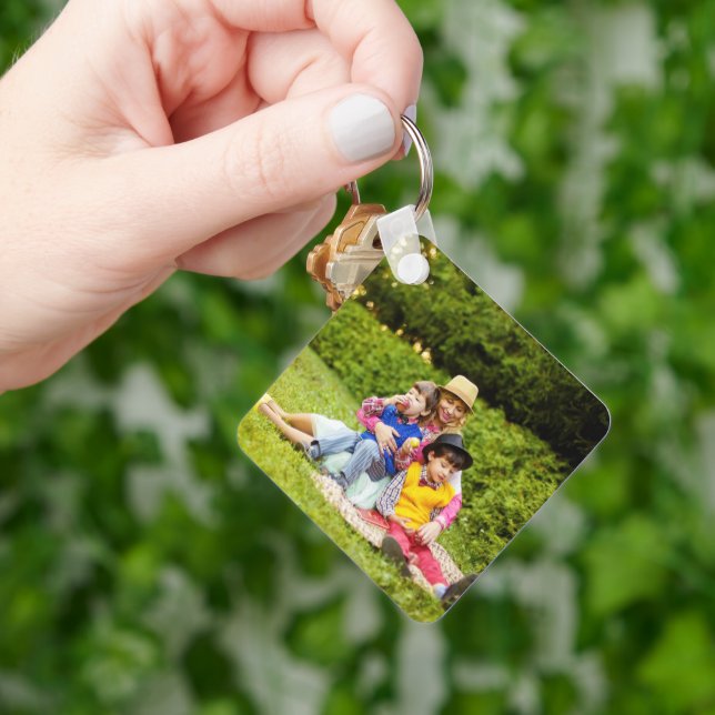 Two Photo | Double Sided Keychain (Hand)