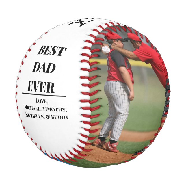  Two Photo Father's Day Baseball (Angled)