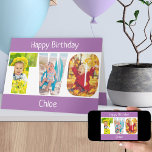 TWO Photo Letters Girls 2nd Birthday Card<br><div class="desc">3rd birthday card personalized for a little girl with 3 of your favorite photos in the shape of the word THREE. The photo template is set up for you to add your pictures which are displayed in portrait format, using 1 photo for each letter. You can also customize the front...</div>