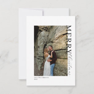 Two photo minimalistic Christmas Card