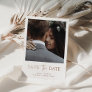 Two Photo | Rose Gold Save The Date Foil Card
