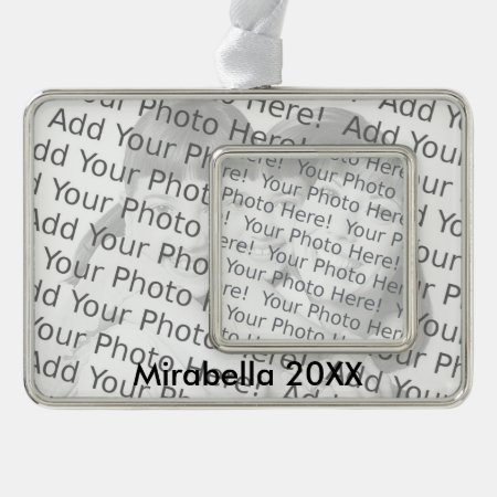 Two Photos And Text Ornament