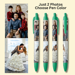 Two Photos on Green Pen