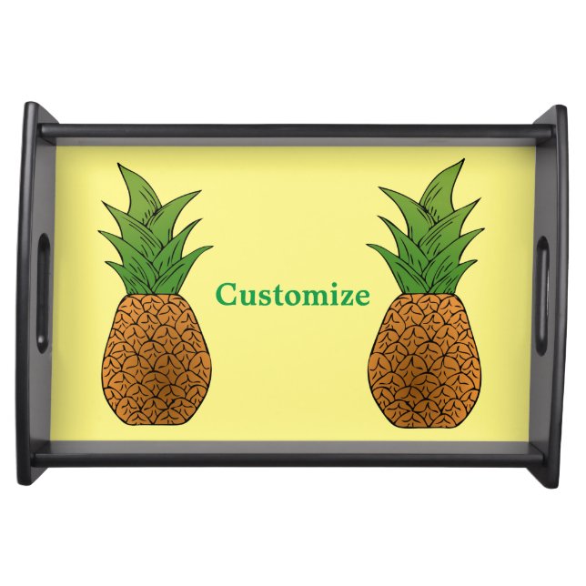 Two Pineapples Thunder_Cove  Serving Tray (Front)