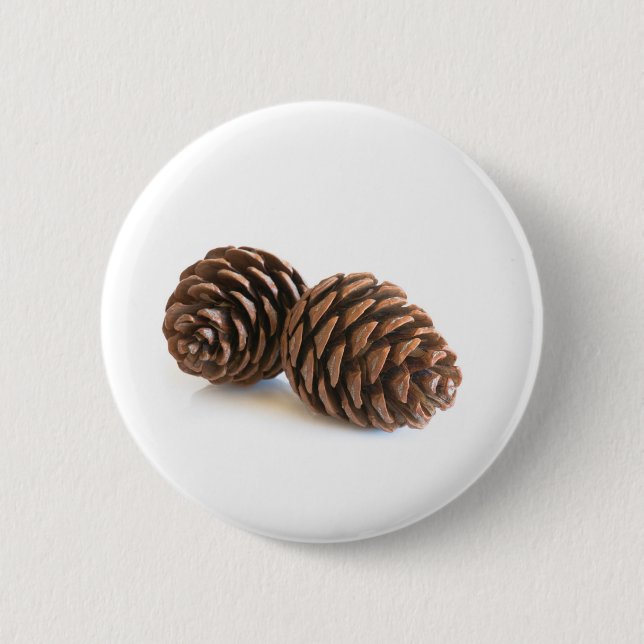 Two pinecones button (Front)