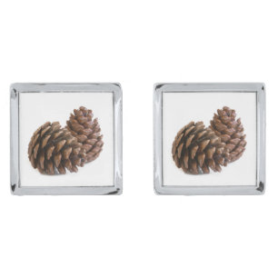 Two pinecones cufflinks