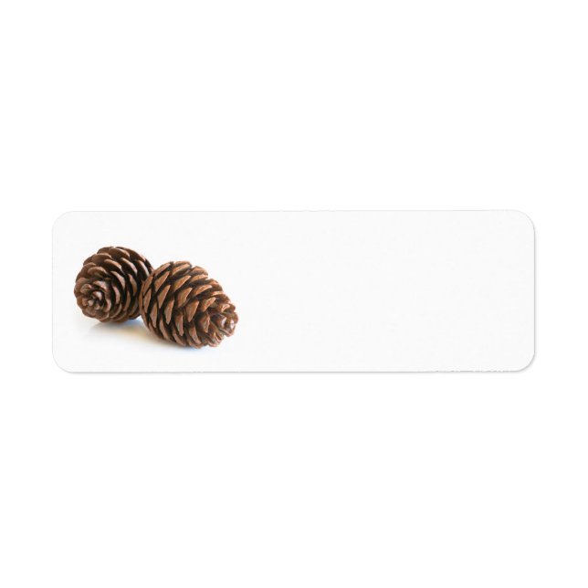 Two pinecones label (Front)