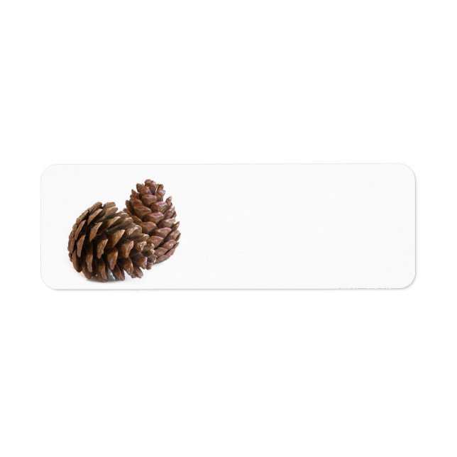 Two pinecones label (Front)