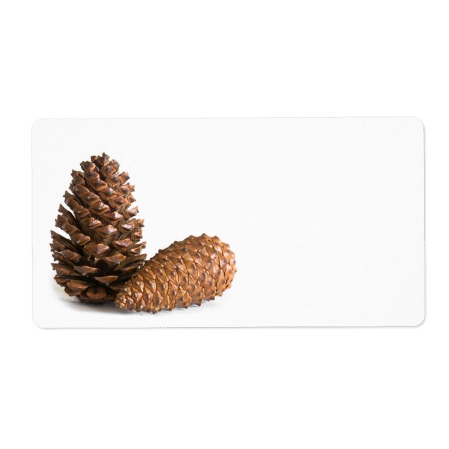 Two pinecones label (Front)