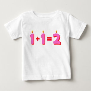 Two Pink 2nd Birthday Baby Girl T-Shirt