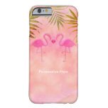 Two Pink Flamingos Watercolor Tropical Phone Case at Zazzle
