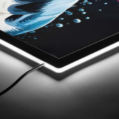 Two Pit Bulls portrait LED Sign (Corner)