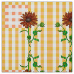 Two Plaid Sunflower Fabric