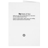 Two Points of View Cards (Back)