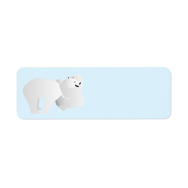 Two polar bears label (Front)