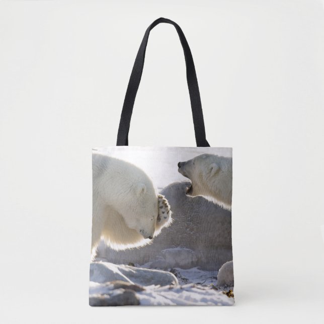 Two Polar Bears Tote Bag (Front)