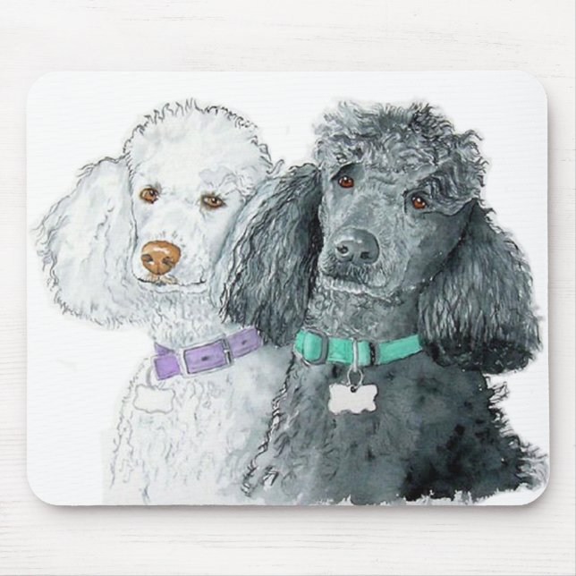 Two Poodles Mousepad (Front)