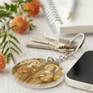 Two Poor Clare Saints (SAU 027) CircAcryl Keychain
