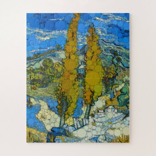 Two Poplars by After Vincent van Gogh Jigsaw Puzzle