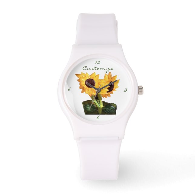 Two Potted Sunflower Plants Thunder_Cove Watch (Front)