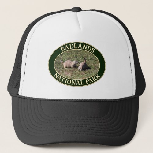 Two Prairie Dogs at Badlands National Park Trucker Hat