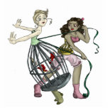 Two Pretty Birds Statuette<br><div class="desc">Original Artwork by Thedustyphoenix. http://www.thedustyphoenix.com</div>