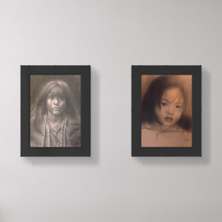 Two Prints of my Charcoal and Pencil Drawings