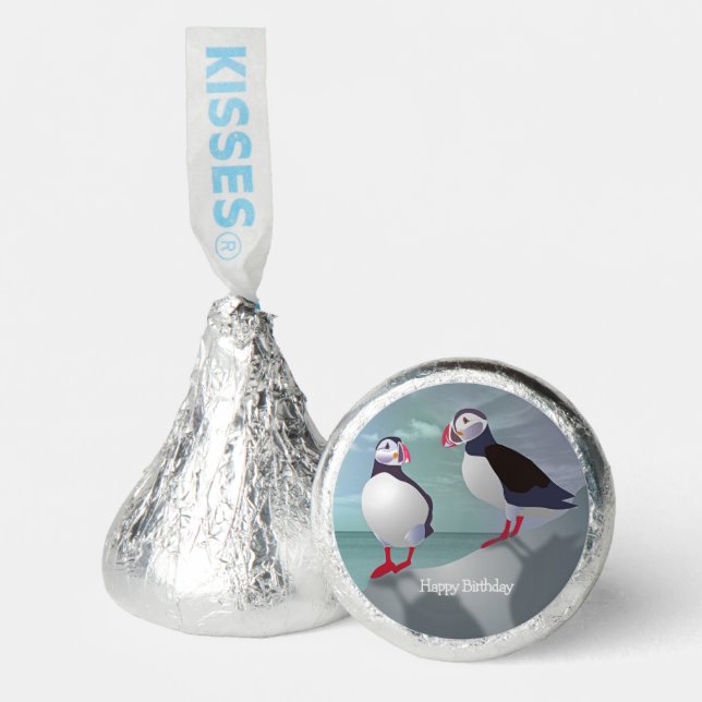 Two Puffins Design Hershey®'s Kisses® (Front)