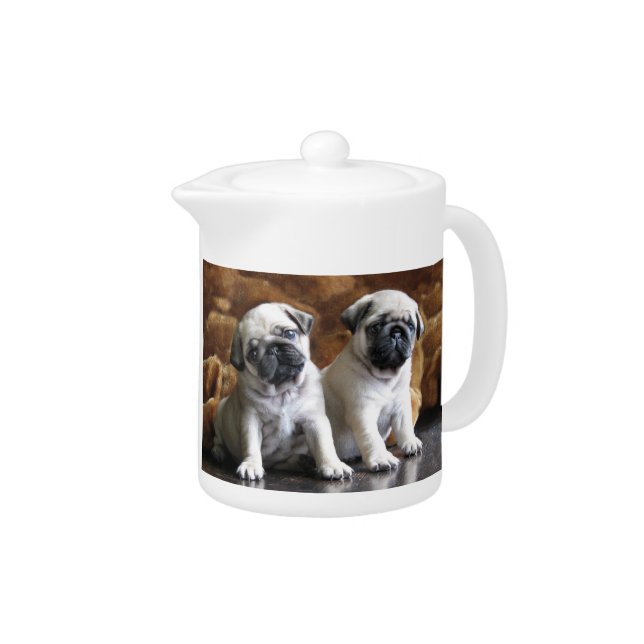 Two Pugs Teapot (Right)