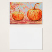 two pumpkins (Front & Back)