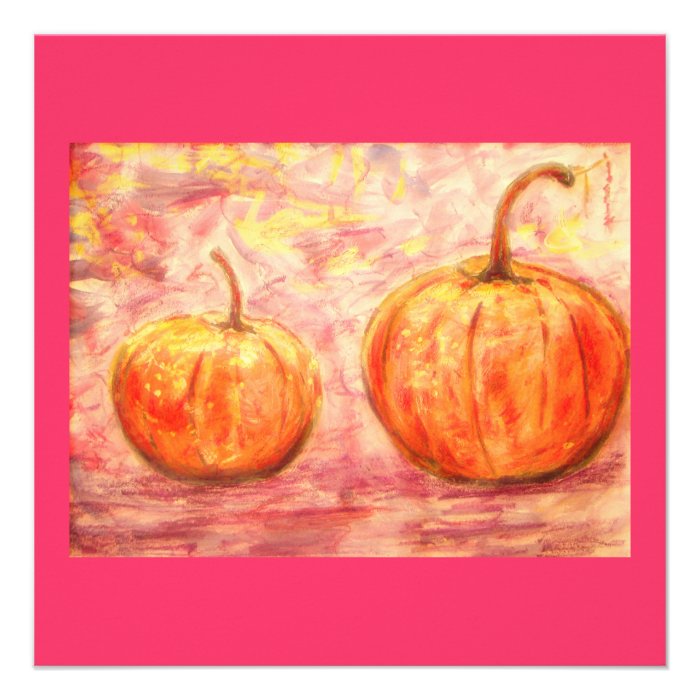 two pumpkins custom invite