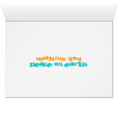 Two Pumpkins peace on earth Cards (Inside Horizontal (Bottom))
